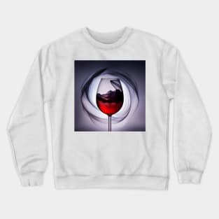 Mountains to Drink: A Captivating Double Exposure Crewneck Sweatshirt